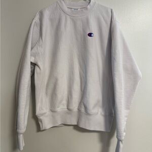 Champion Women's Classic White Crew Neck Sweater